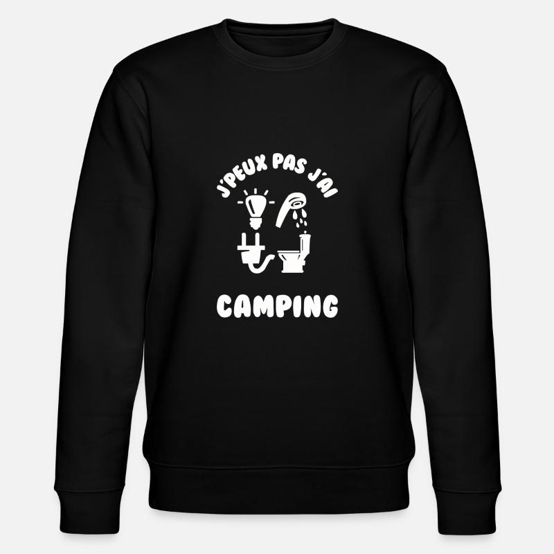 J’peux pas j’ai camping - Sweat bio CHANGER Stanley/Stella Unisexe - noir