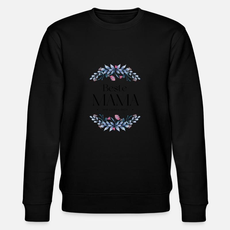 Beste Mama - Stanley/Stella Unisex Bio-Sweatshirt CHANGER  - Schwarz