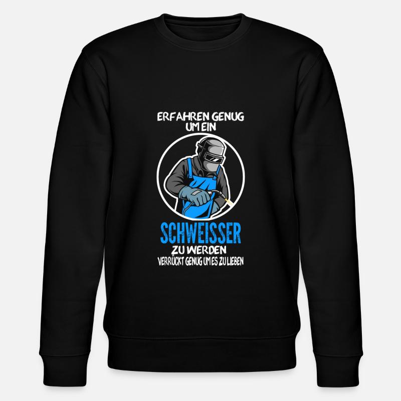 Schweißer Beruf Schweißerei Geschenk - Stanley/Stella Unisex Bio-Sweatshirt CHANGER - Schwarz