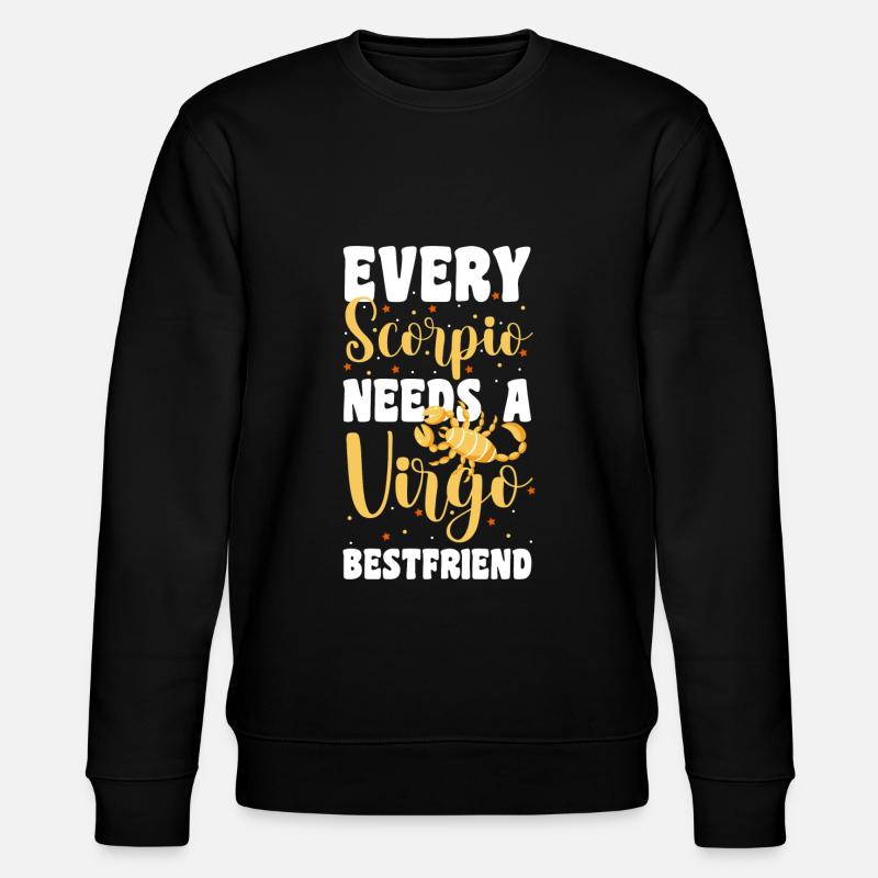 Sternzeichen Astrologie Astro - Stanley/Stella Unisex Bio-Sweatshirt CHANGER  - Schwarz