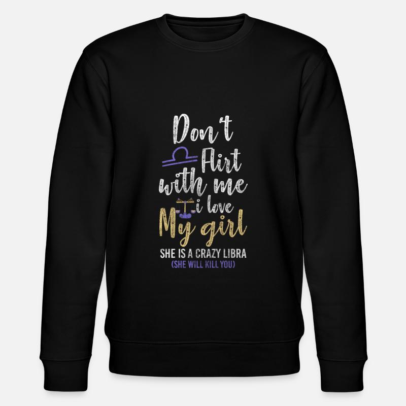 Libra Constellation Astro - Stanley/Stella CHANGER Unisex Organic Sweatshirt - black