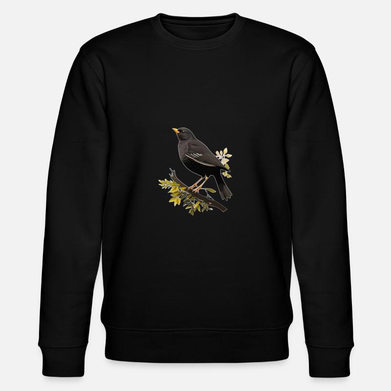 Amsel - Stanley/Stella Unisex Bio-Sweatshirt CHANGER  - Schwarz