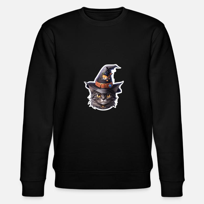 Chat d’Halloween - Sweat bio CHANGER Stanley/Stella Unisexe - noir