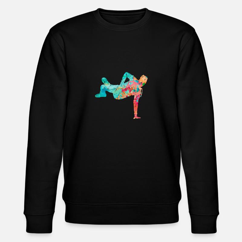 Breakdance Breakdancer PopArt - Sweat bio CHANGER Stanley/Stella Unisexe - noir