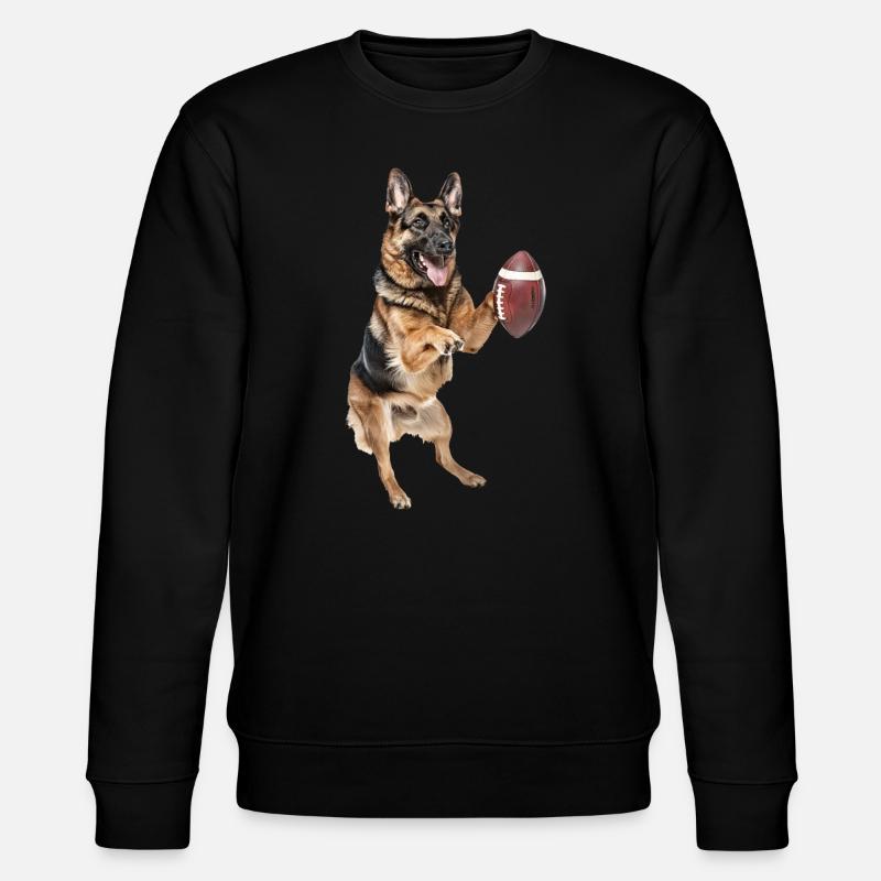 Deutscher Schäferhund - Stanley/Stella Unisex Bio-Sweatshirt CHANGER  - Schwarz