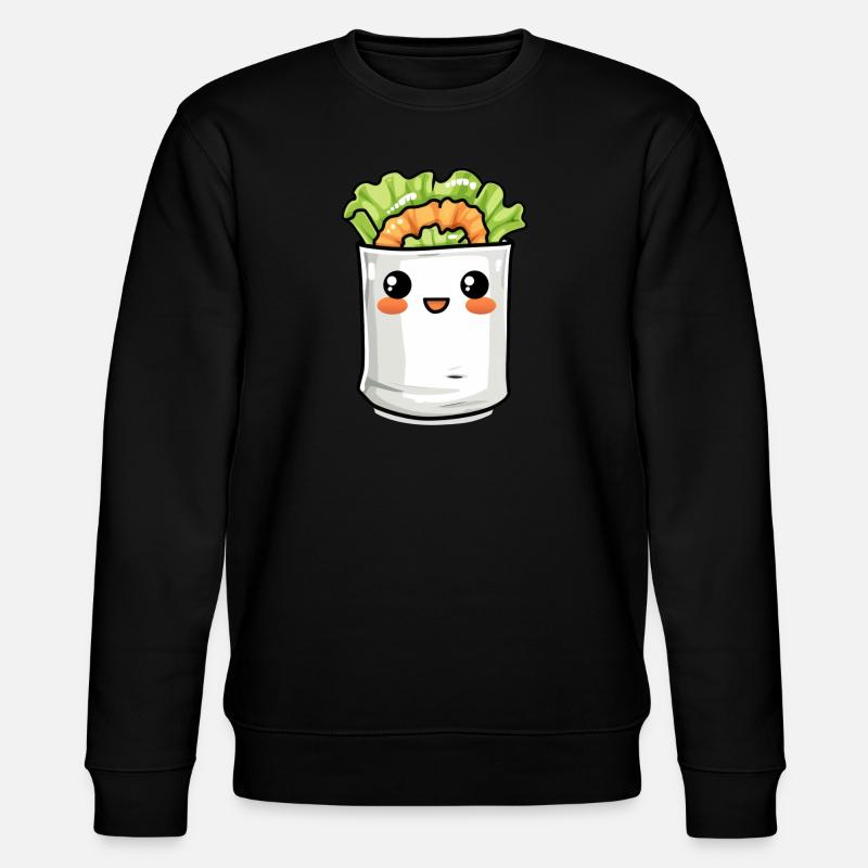 Lustiges Burrito Comic - Stanley/Stella Unisex Bio-Sweatshirt CHANGER  - Schwarz