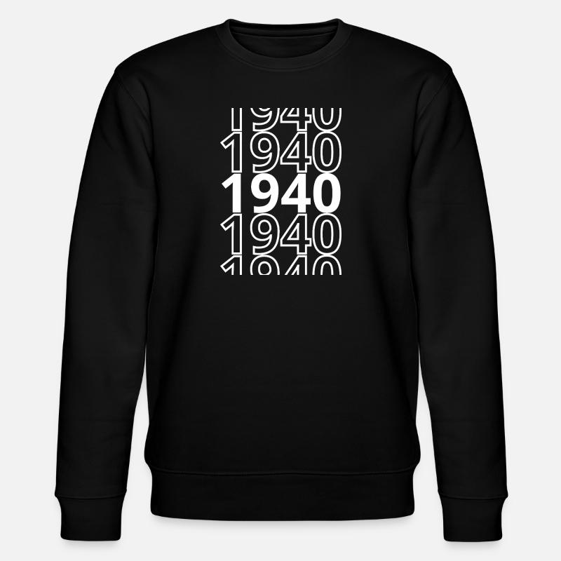 1940 1940 1940 - Stanley/Stella Unisex Bio-Sweatshirt CHANGER  - Schwarz