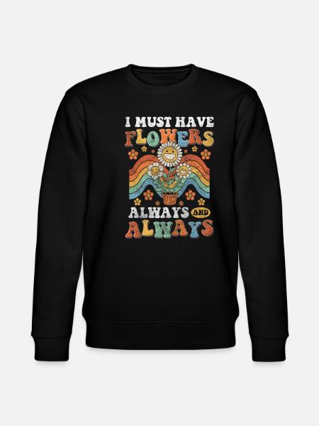 Blume Bunt Hochzeit - Stanley/Stella Unisex Bio-Sweatshirt CHANGER  - Schwarz