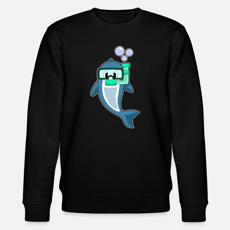 Dolphin Diver Snorkel - Sweat bio CHANGER Stanley/Stella Unisexe - noir