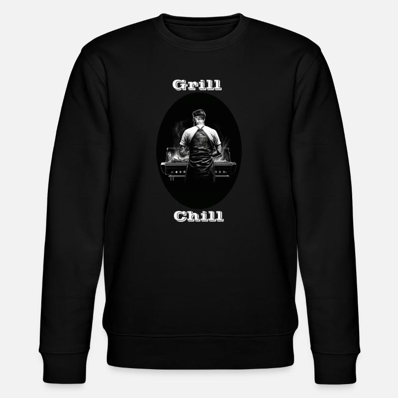 Grill Chill blanc - Sweat bio CHANGER Stanley/Stella Unisexe - noir
