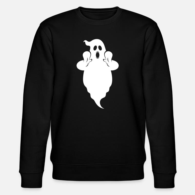 Geist Boo - Stanley/Stella Unisex Bio-Sweatshirt CHANGER  - Schwarz