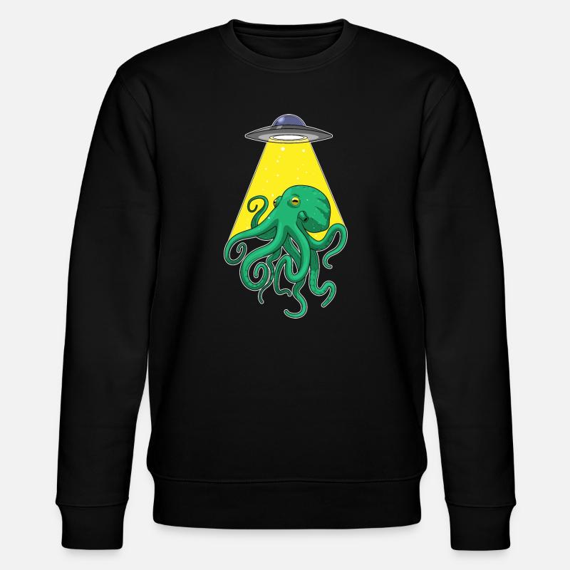 Poulpe, Vaisseau Spatial, Espace - Sweat bio CHANGER Stanley/Stella Unisexe - noir