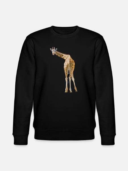 Giraffe greets from the savannah - Stanley/Stella CHANGER Unisex Organic Sweatshirt - black