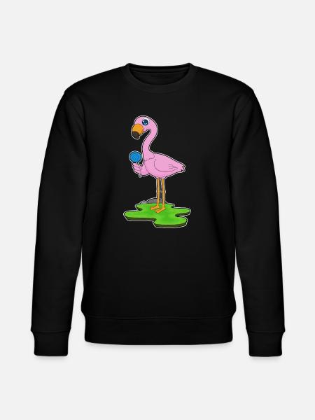 Flamingo lollipop - Stanley/Stella CHANGER Unisex Organic Sweatshirt - black