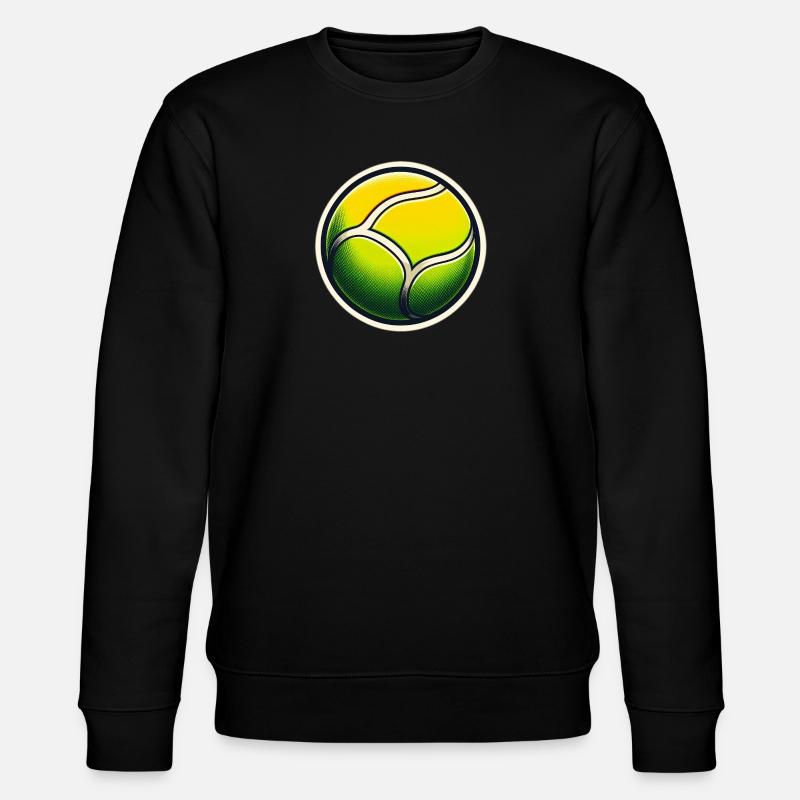 Balle de tennis Vert Jaune - Sweat bio CHANGER Stanley/Stella Unisexe - noir