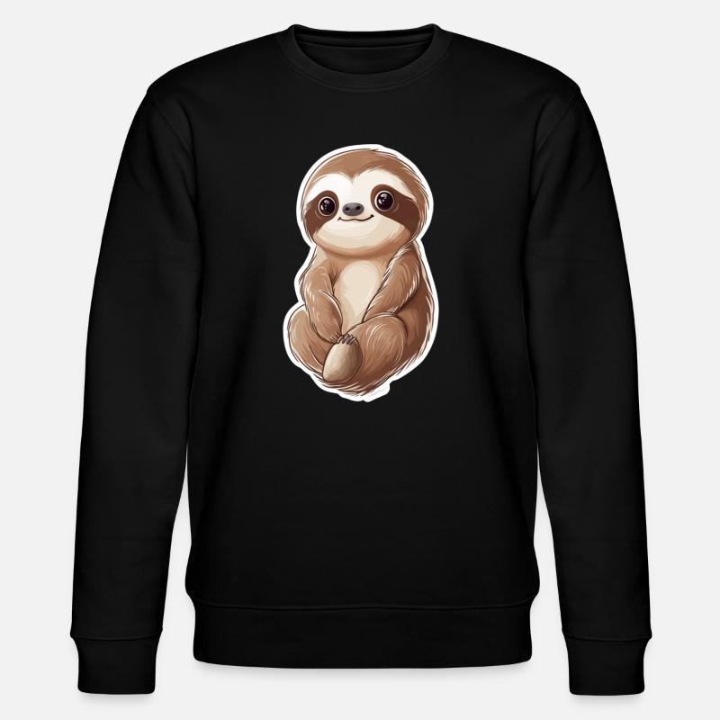 Faultier - Stanley/Stella Unisex Bio-Sweatshirt CHANGER  - Schwarz