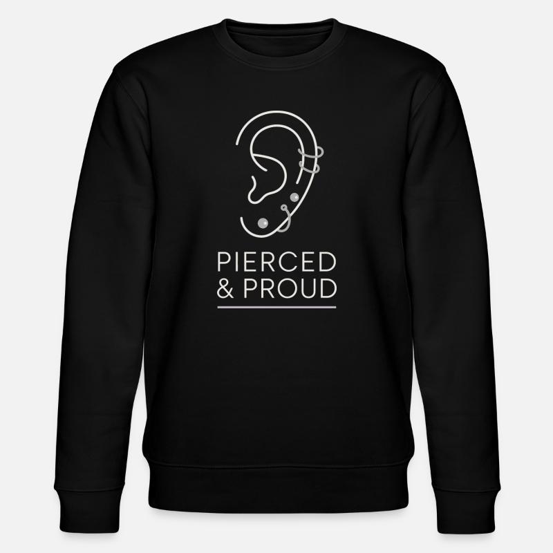 Piercing Addict Body Mod Enthusiast - Stanley/Stella CHANGER Unisex Organic Sweatshirt - black