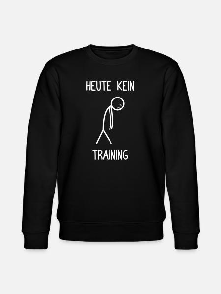 Today No Training Bodybuilding Bodybuilder Gym - Stanley/Stella CHANGER Unisex Organic Sweatshirt - black