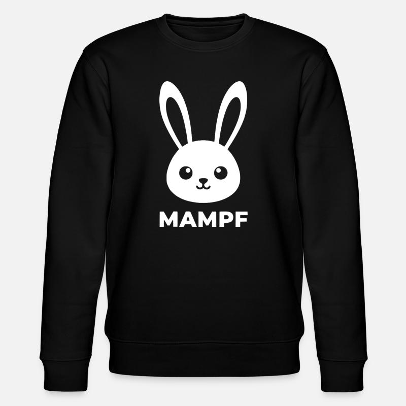 Delicate Bunny Bunny Print - Stanley/Stella CHANGER Unisex Organic Sweatshirt - black