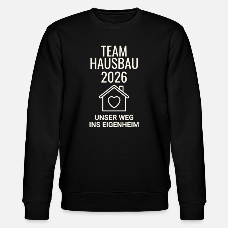 Team Hausbau - Stanley/Stella Unisex Bio-Sweatshirt CHANGER - Schwarz