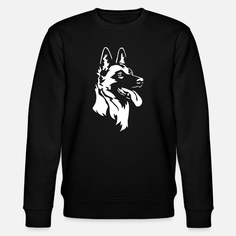 Malinois Head "Black Edition" - Stanley/Stella CHANGER Unisex Organic Sweatshirt - black