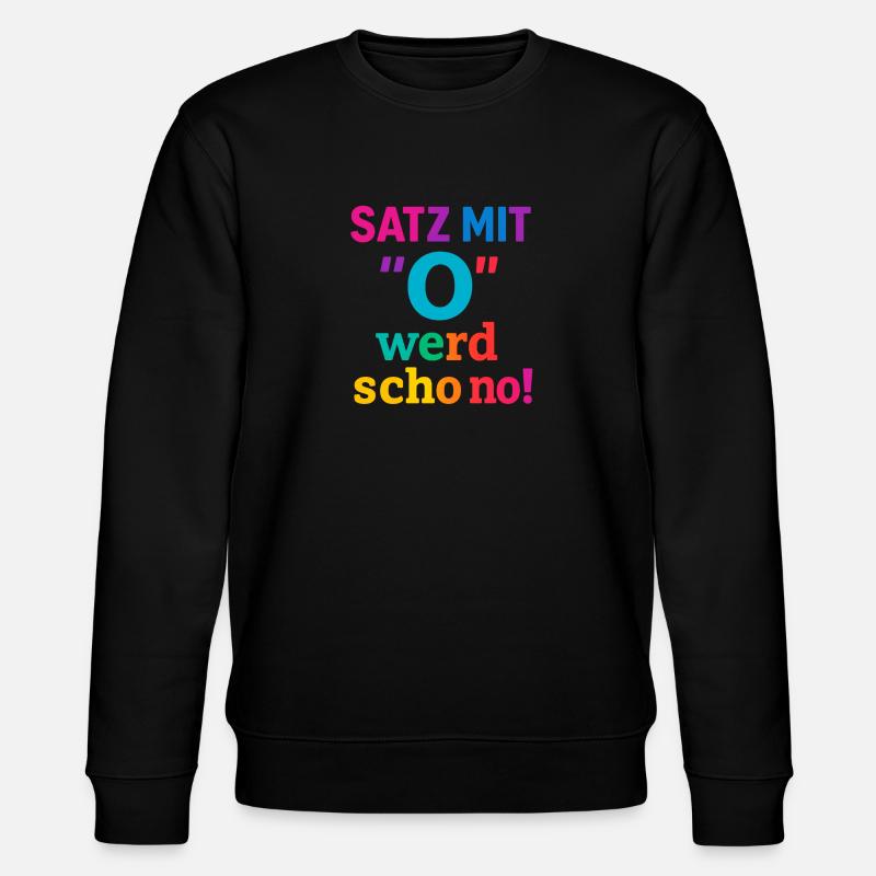Satz mit O 2 - Stanley/Stella Unisex Bio-Sweatshirt CHANGER  - Schwarz
