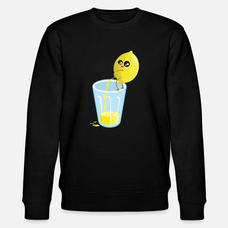 Lemon pees lemonade - Stanley/Stella CHANGER Unisex Organic Sweatshirt - black