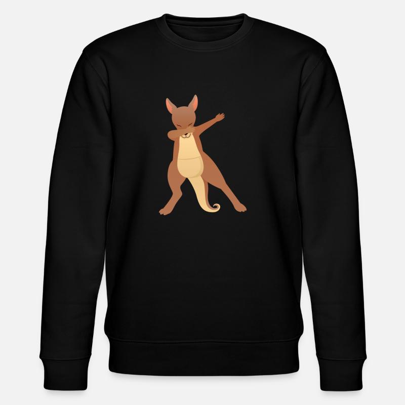 Kangaroo Dab Dance - Stanley/Stella CHANGER Unisex Organic Sweatshirt - black