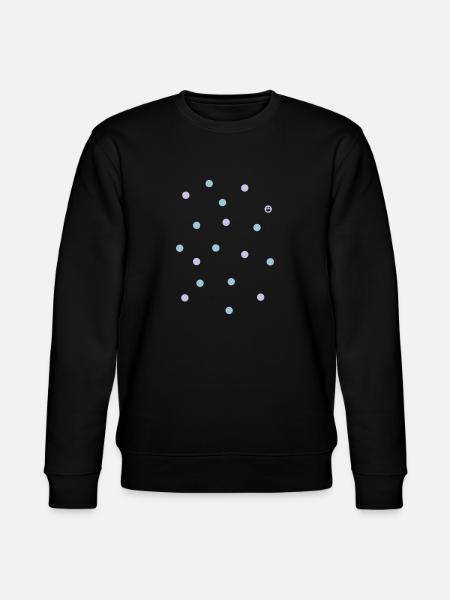 smiley and confetti - Stanley/Stella Unisex Bio-Sweatshirt CHANGER - Schwarz