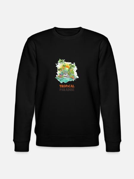 Tropical Paradise - Stanley/Stella CHANGER Unisex Organic Sweatshirt - black