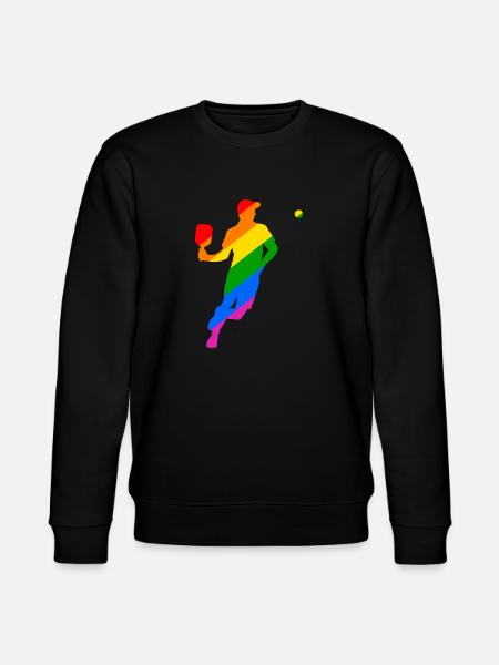 LGBTQ Pickleball - Stanley/Stella CHANGER Unisex Organic Sweatshirt - black
