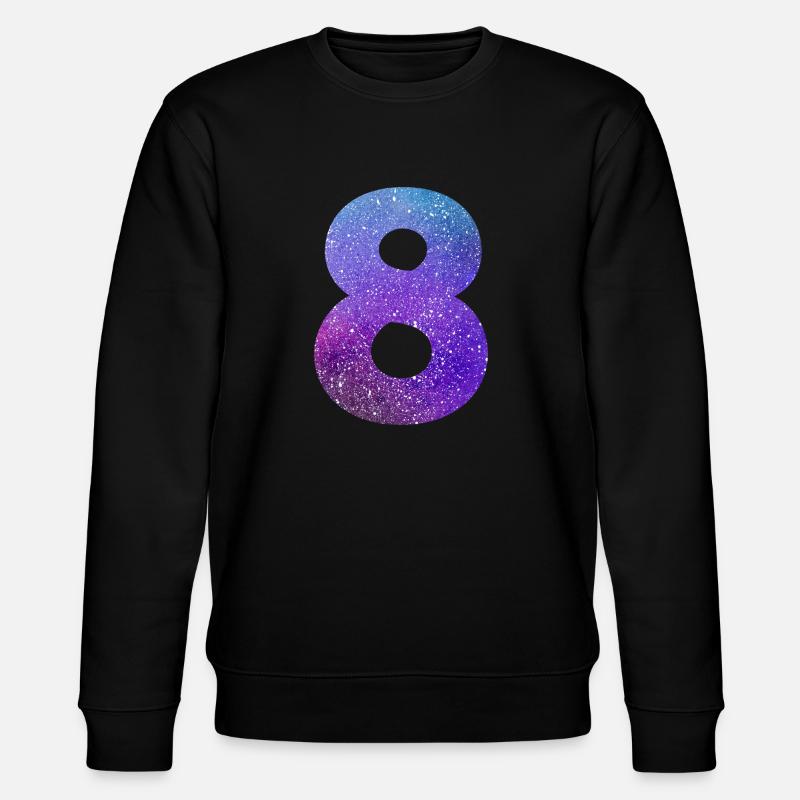 Galaxie Nummer 8 - Stanley/Stella Unisex Bio-Sweatshirt CHANGER  - Schwarz