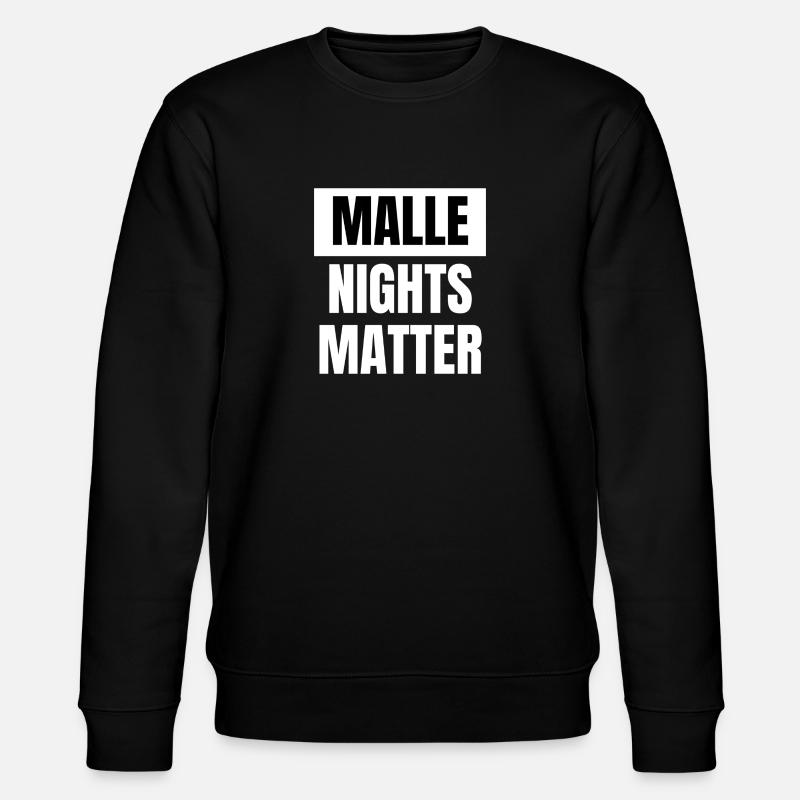 Malle nights matter - Stanley/Stella Unisex Bio-Sweatshirt CHANGER - Schwarz