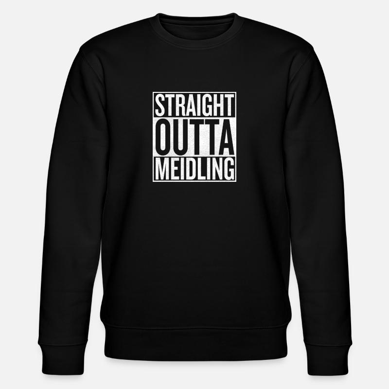 Straight Outta Meidling - Stanley/Stella Unisex Bio-Sweatshirt CHANGER  - Schwarz