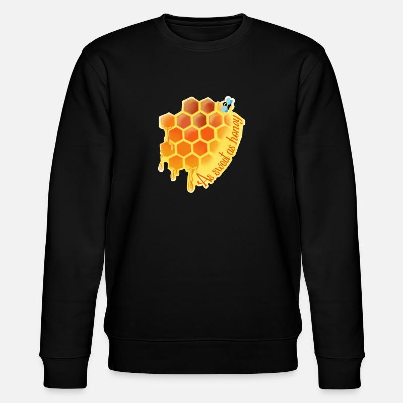 Süß wie Honig - Stanley/Stella Unisex Bio-Sweatshirt CHANGER  - Schwarz