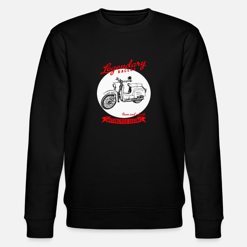 Simson Schwalbe Moped GDR - Stanley/Stella CHANGER Unisex Organic Sweatshirt - black