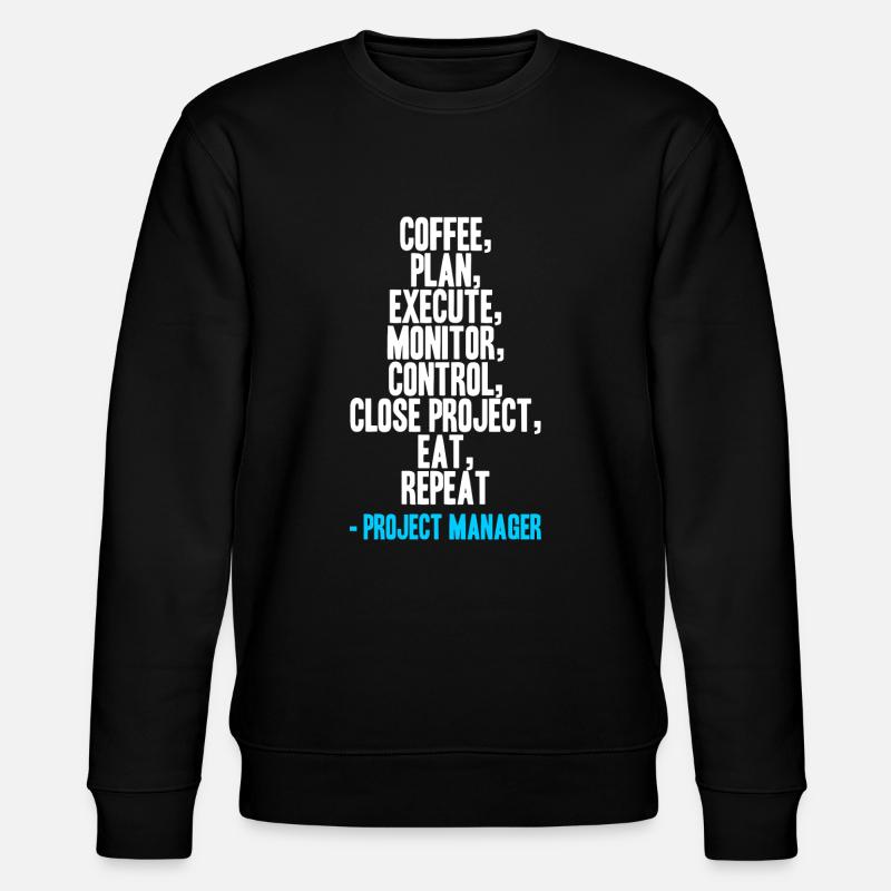 Project Manager - Repeat - Stanley/Stella CHANGER Unisex Organic Sweatshirt - black