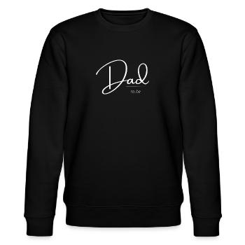 Future dad - Stanley/Stella CHANGER Unisex Organic Sweatshirt - black - Front - Nik (191cm) & Marisol (170cm)