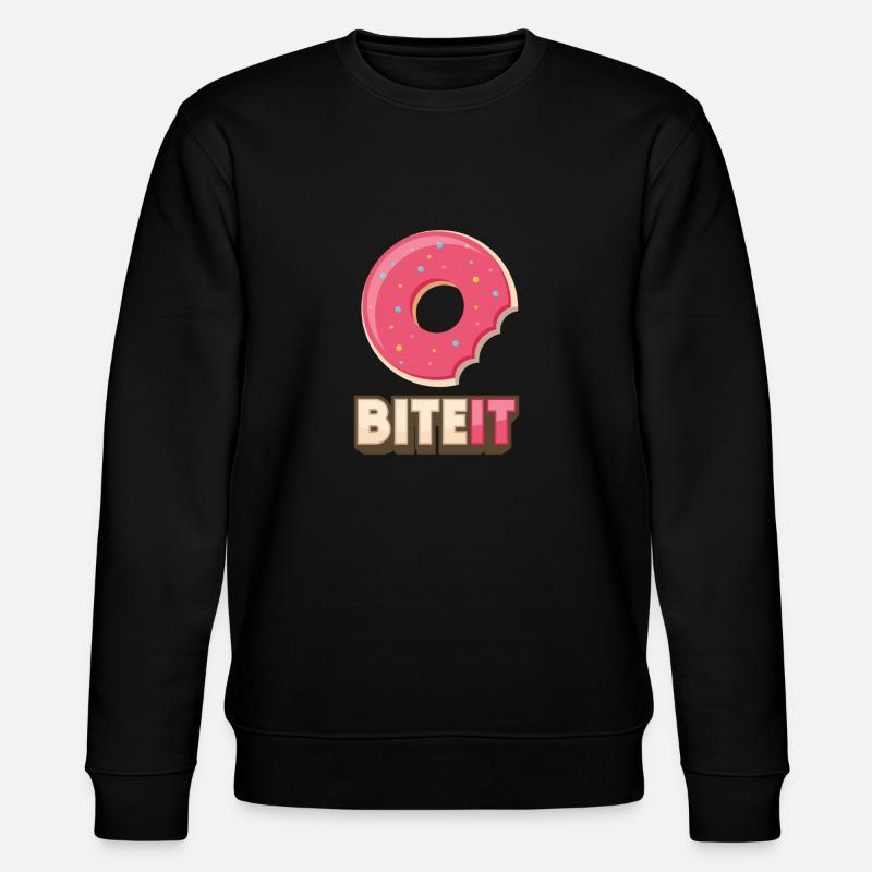 Donut - Biteit - Stanley/Stella CHANGER Unisex Organic Sweatshirt - black