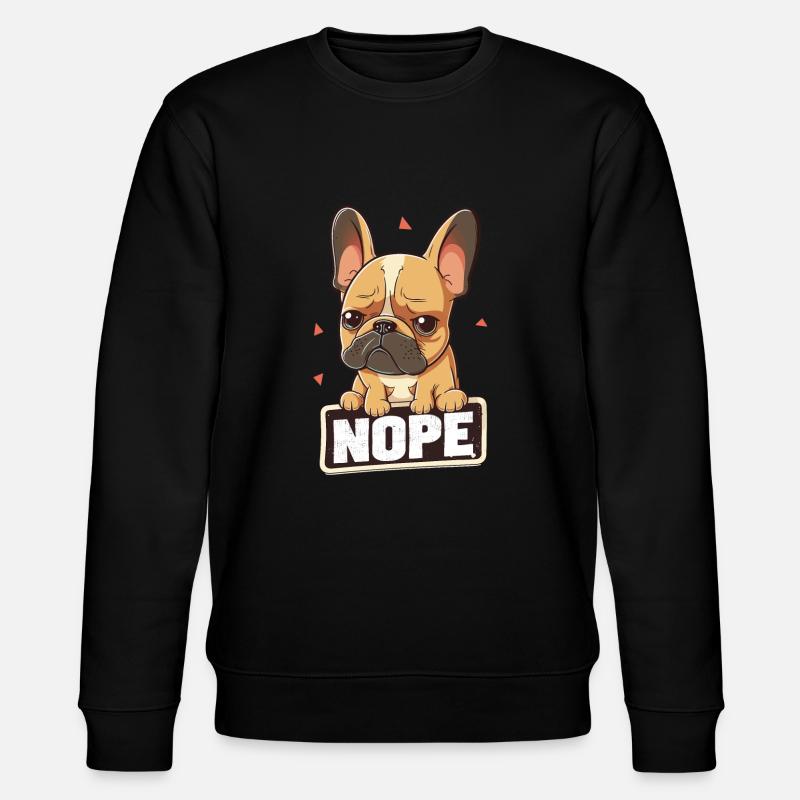 Bouledogue français Nope - Sweat bio CHANGER Stanley/Stella Unisexe - noir