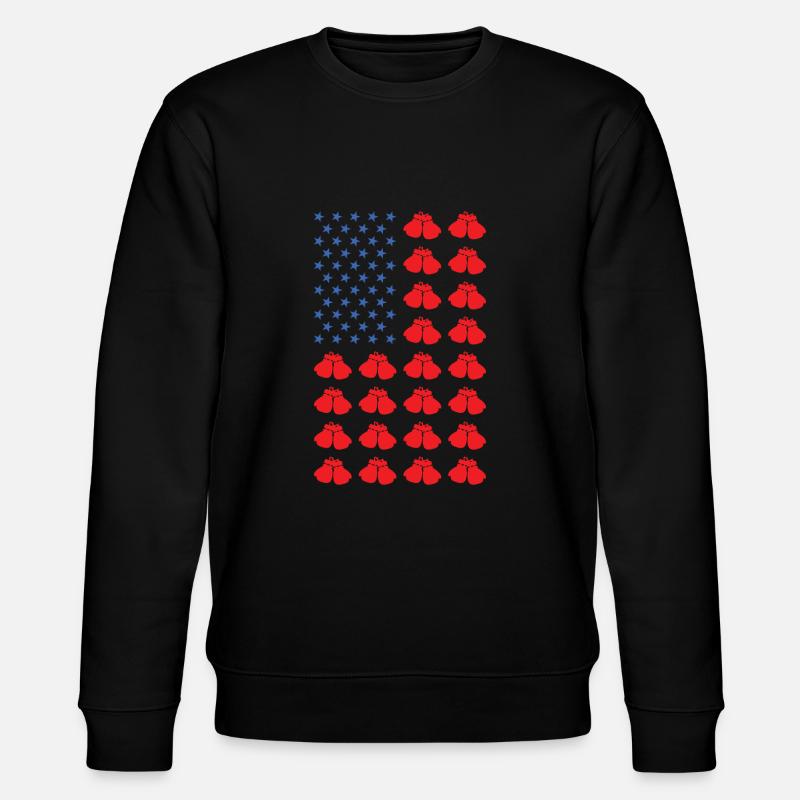 Sport Us Flag MMA - Stanley/Stella Unisex Bio-Sweatshirt CHANGER - Schwarz