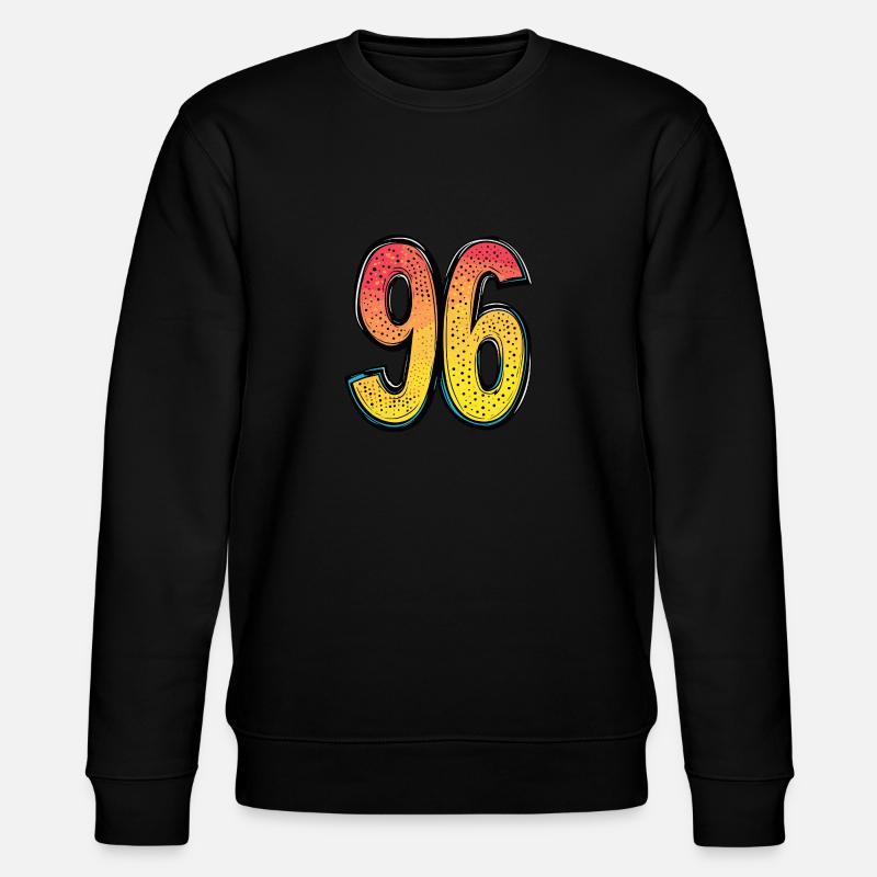 96 Number Comic - Stanley/Stella CHANGER Unisex Organic Sweatshirt - black