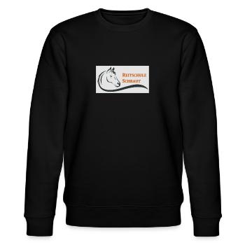 Reitschule Schraut Logo - Stanley/Stella Unisex Bio-Sweatshirt CHANGER  - Schwarz - Vorne - Nik (191cm) & Marisol (170cm)