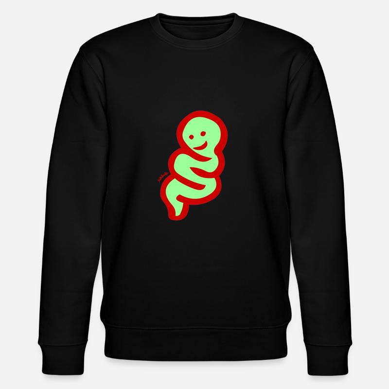 be happy - Stanley/Stella Unisex Bio-Sweatshirt CHANGER  - Schwarz