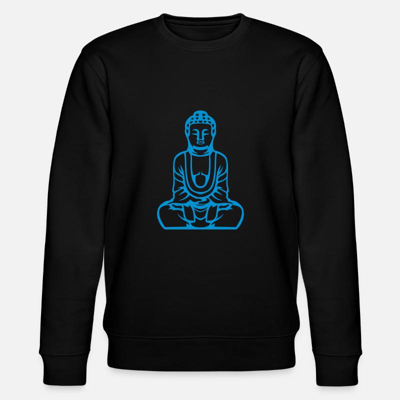 buddha budha bouda - Stanley/Stella CHANGER Unisex Organic Sweatshirt - black