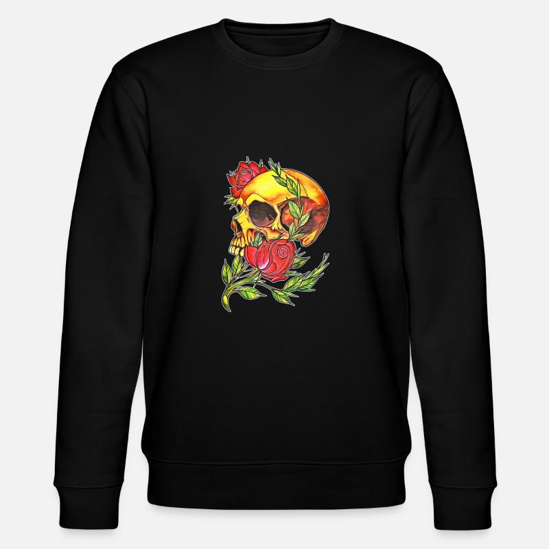 Schädel - Stanley/Stella Unisex Bio-Sweatshirt CHANGER  - Schwarz
