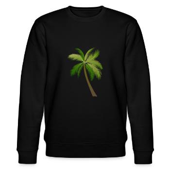 palmier arbre palmiers - Sweat bio CHANGER Stanley/Stella Unisexe - noir - Devant - Nik (191cm) & Marisol (170cm)