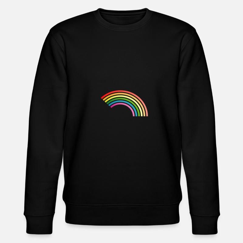 Regenbogen - Stanley/Stella Unisex Bio-Sweatshirt CHANGER  - Schwarz