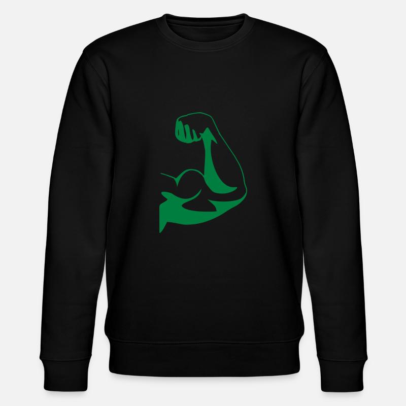 biceps - Stanley/Stella CHANGER Unisex Organic Sweatshirt - black