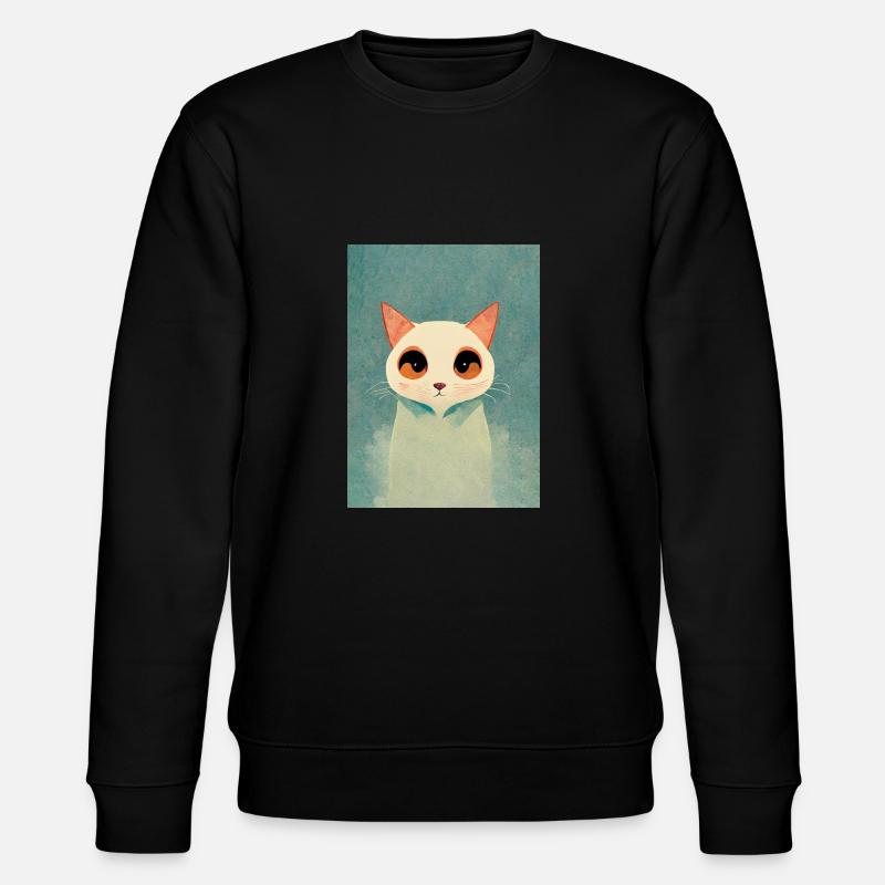 Cute Cat draw - Sweat bio CHANGER Stanley/Stella Unisexe - noir